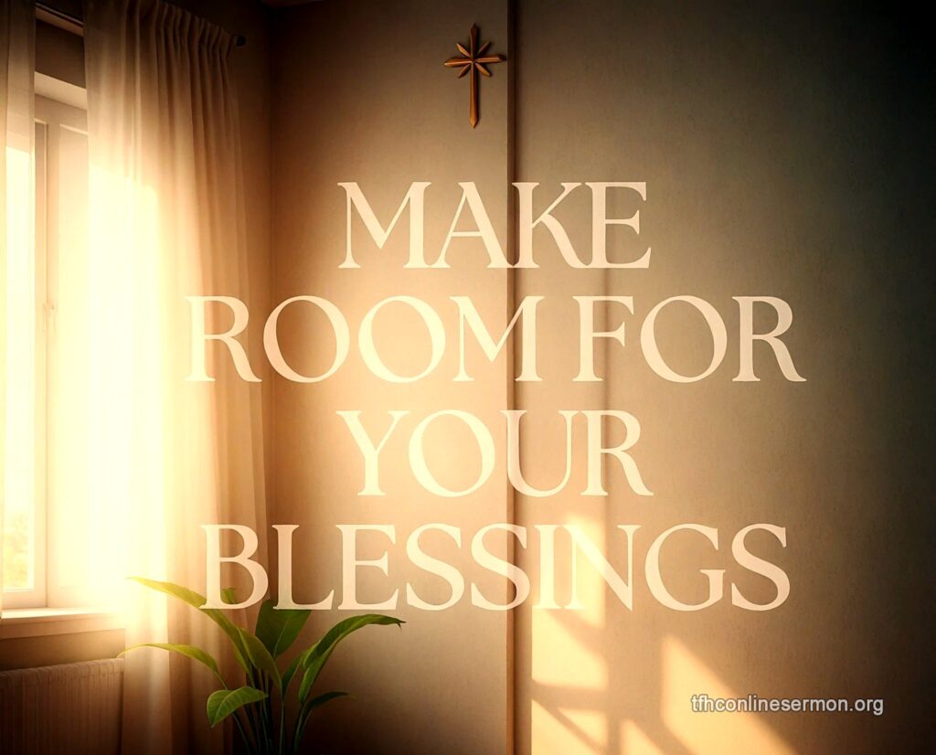 Make Room for Your Blessing