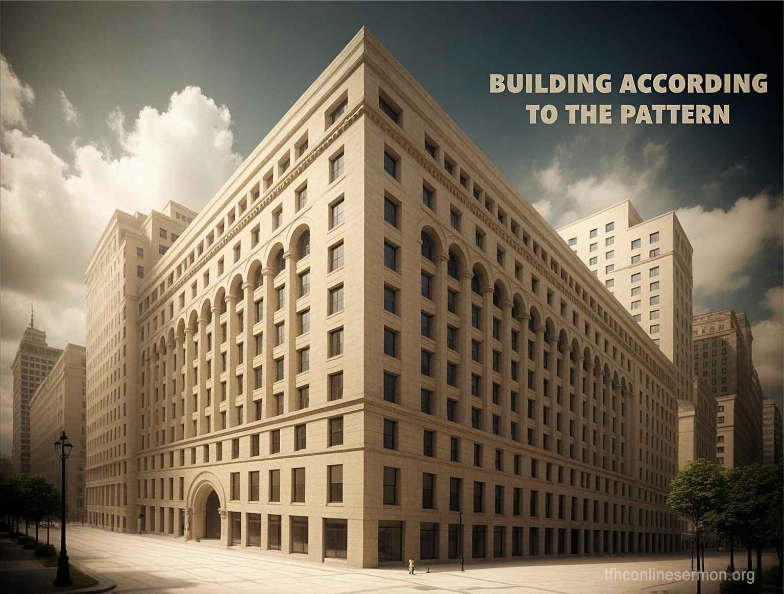 building according to pattern